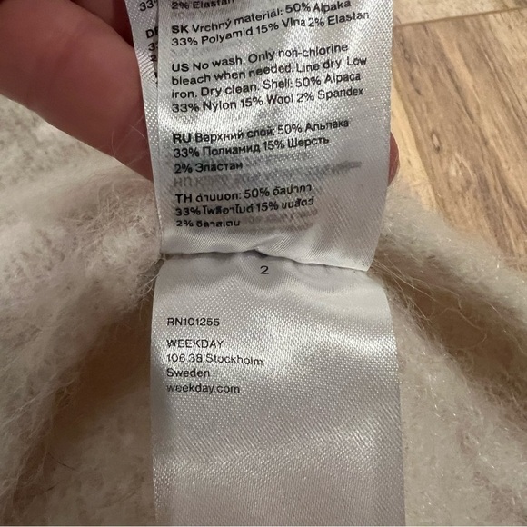 Weekday Paulina Wool Sweater Jumper - Picture 11 of 12